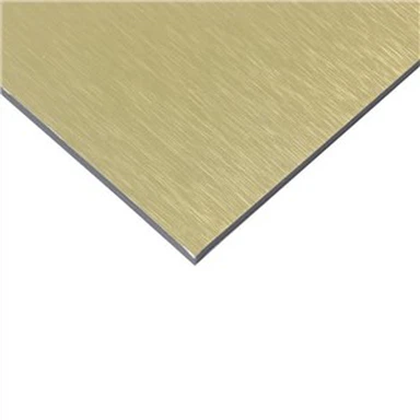 Gouden panelen van geborsteld aluminium