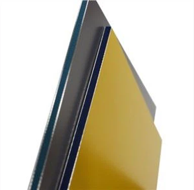 Vuurvast blauw kleur geborsteld aluminium composiet paneel voor winkeldecoratie